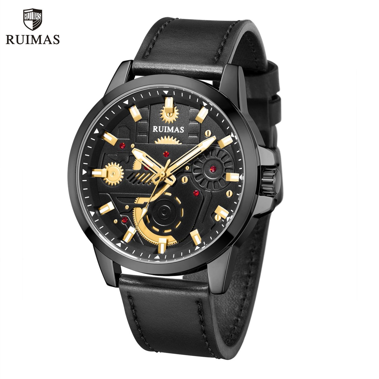 RUIMAS Watches Men's Casual Sport Watches Luxury Military Quartz Wrist Watch Chronograph Waterproof Man Clock Montre Homme 307-0